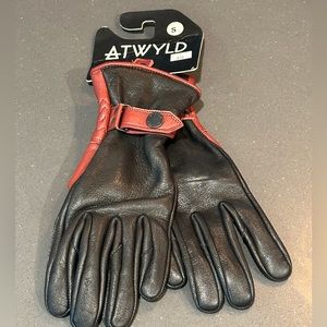 WOMENS ATWYLD BNWT MOTORCYCLE LEATHER Gloves black